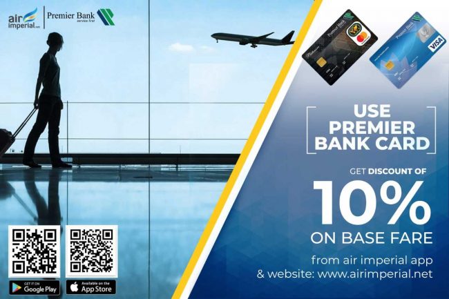 Up to 10% Discount on Base Fare Using Your Premier Bank Card