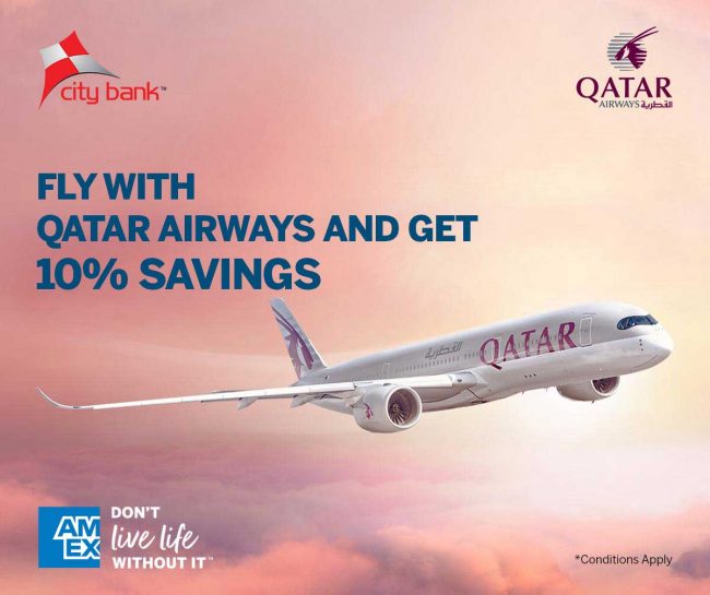 10% Discount on Base Fare at Qatar Airways with Your Amex Card | Gorom