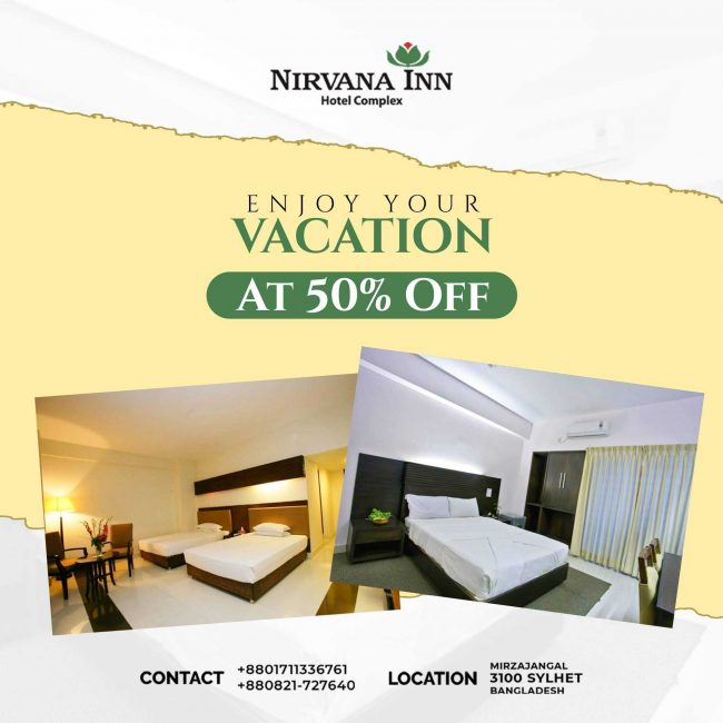 50% Discount on Rooms at Nirvana Inn