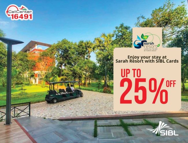 Enjoy up to 25% discount on Sarah Resort