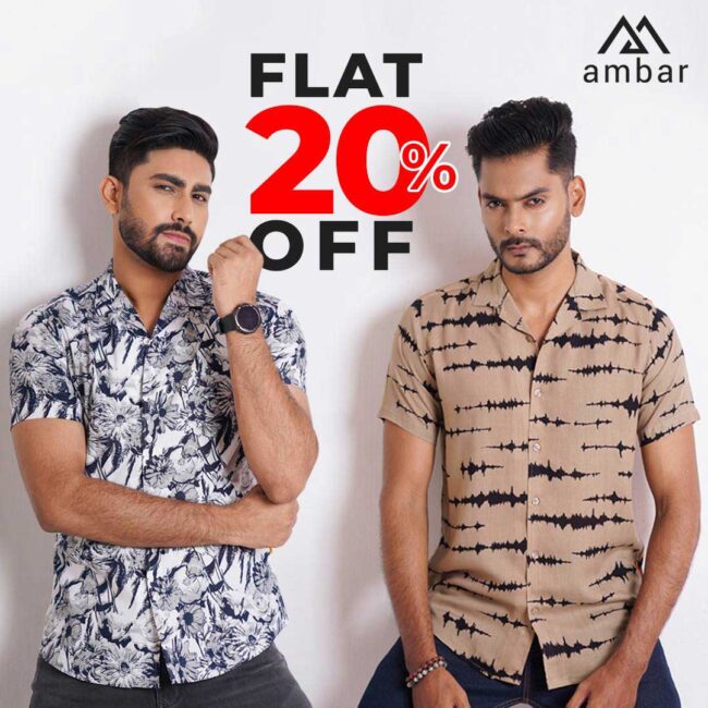 Flat 20% Discount on Shirts at Ambarlife