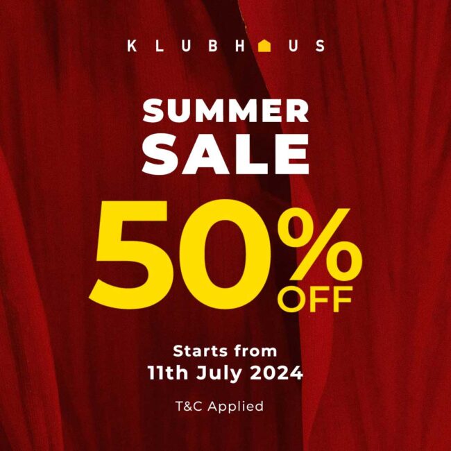 Fabulous Sale 50% Discount at Klubhaus