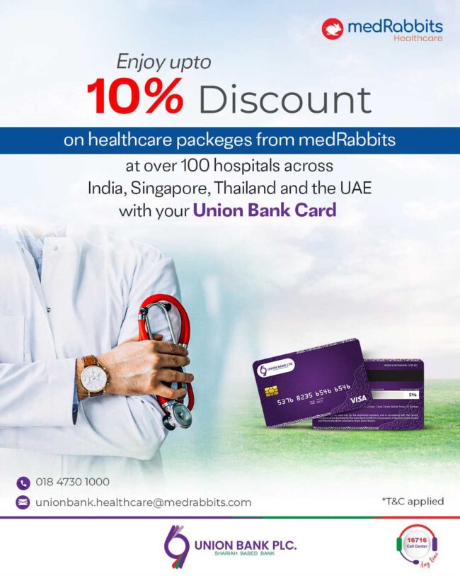 Up to 10% Discount on Healthcare Packages at Union Bank