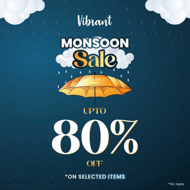 Monsoon Sale | Up to 80% Discount at Vibrant